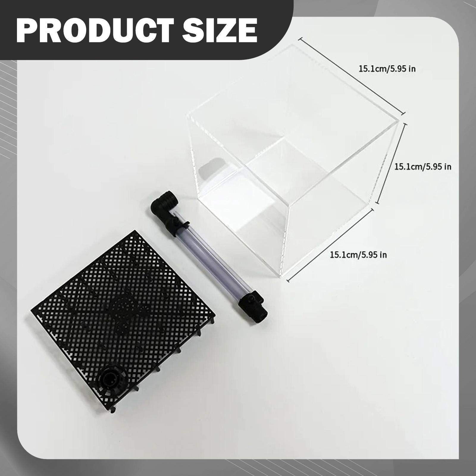 Aquarium Planted Set Up - Aquarium Filter Box Square Acrylic Water