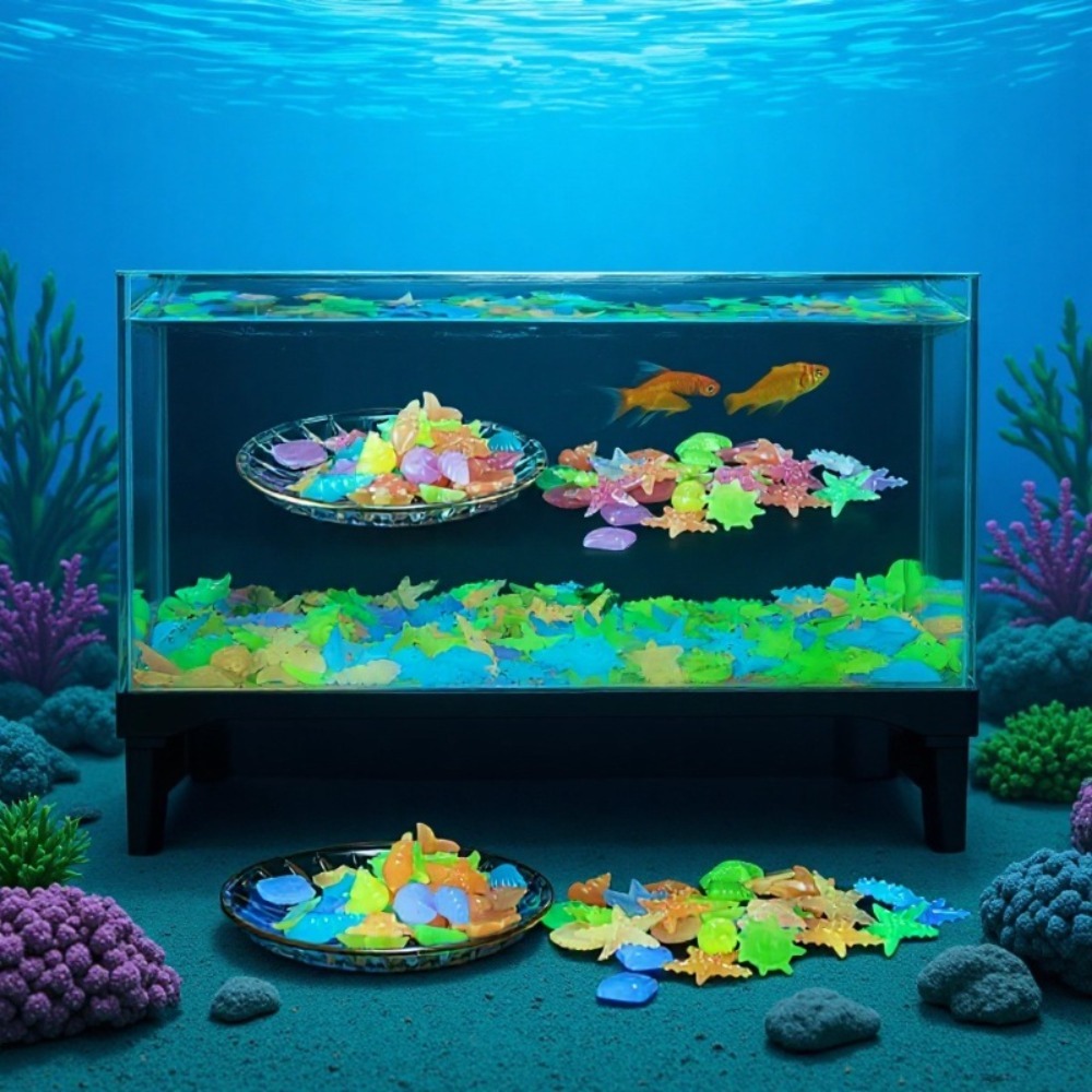 Glowing Luminous Ocean Stones  - Aquarium Plant Display 评论和价格