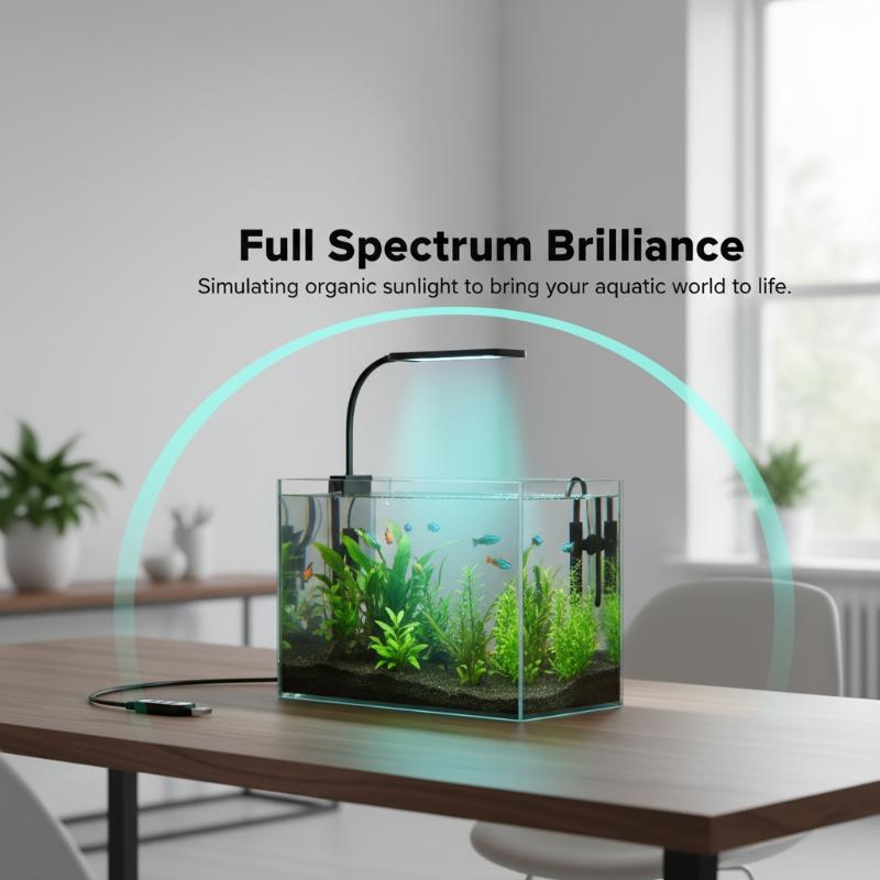 USB Aquarium Clip Light Flexib - Planted Aquarium With Fish 评论和价格