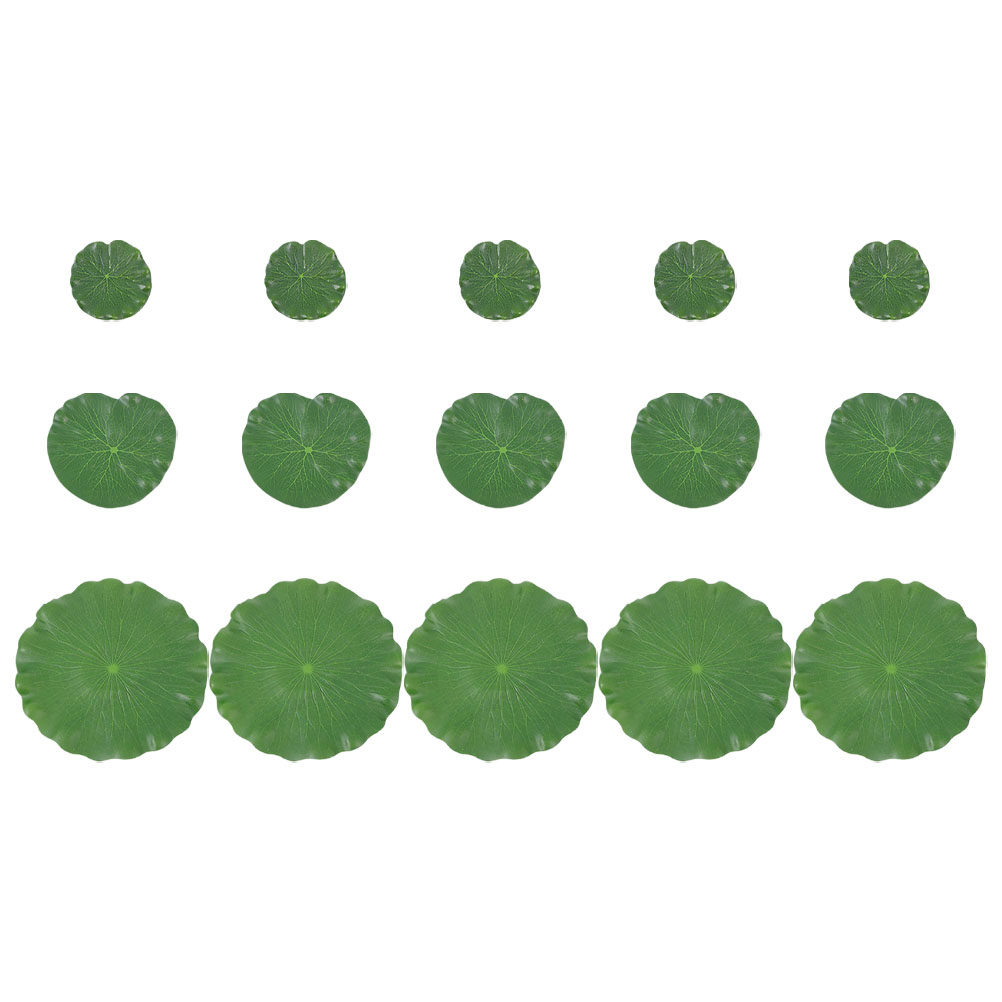 15Pcs Artificial Lily Pads Rea - Planted Aquarium With Fish 评论和价格
