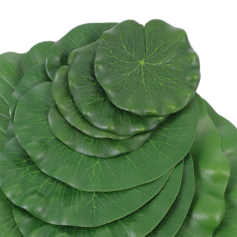 15Pcs Artificial Lily Pads Rea - Planted Aquarium With Fish 评论和价格
