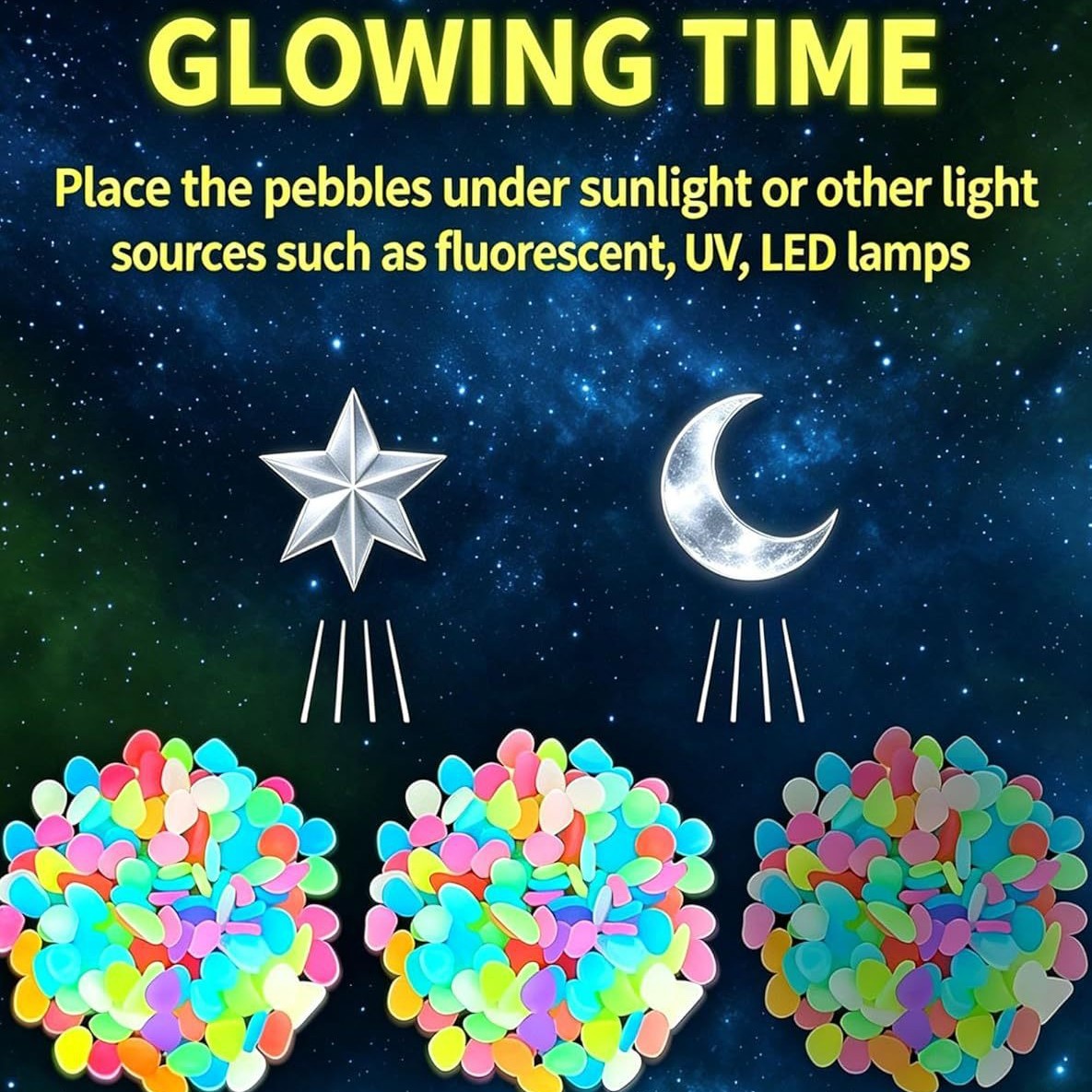 Colorful Glow In The Dark Lumi - Planted Aquarium With Fish 评论和价格