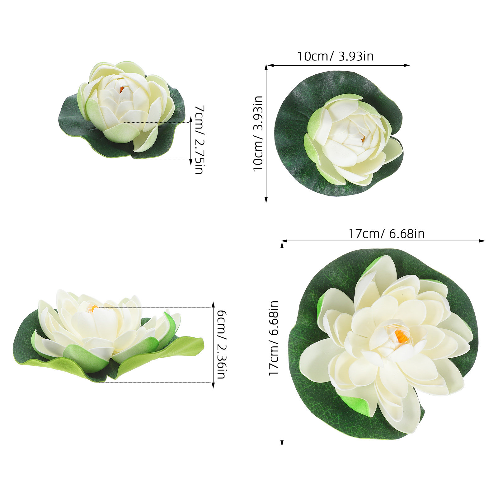 5Pcs Artificial Floating Water - Planted Aquarium With Fish 评论和价格