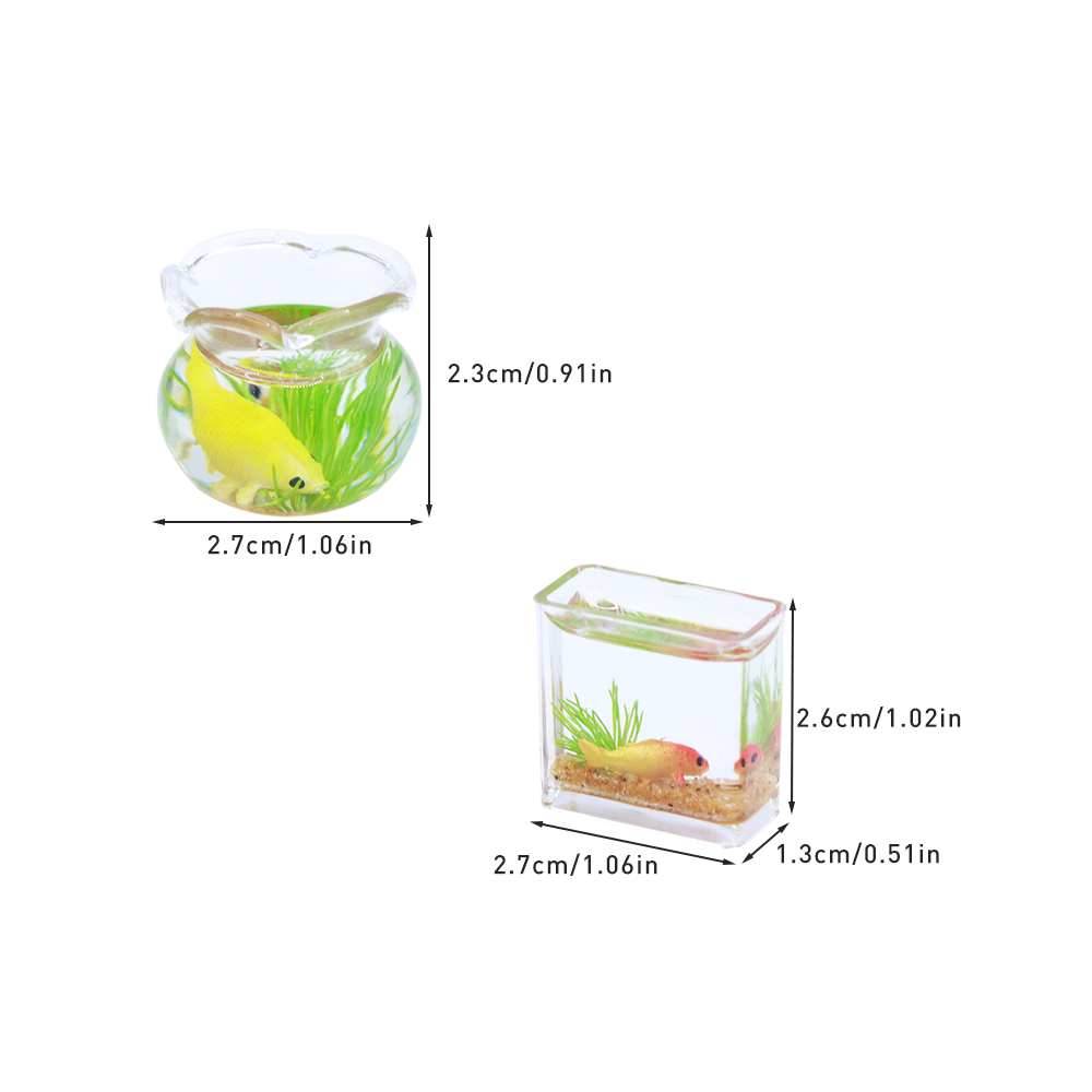 1Pc 1:12 Mini DollHouse Simula - Planted Aquarium Photos 评论和价格
