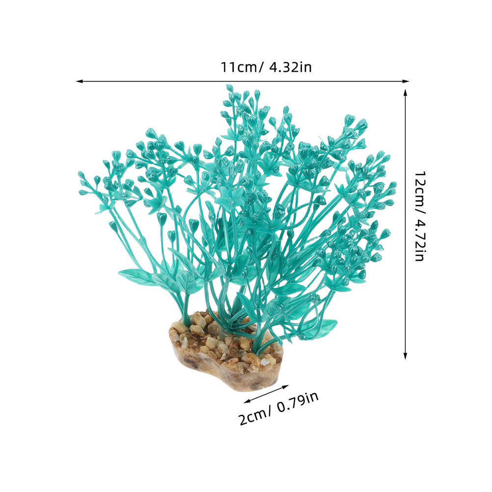 2Pcs Lifelike Plastic Aquarium - Aquarium Planted Set Up 评论和价格
